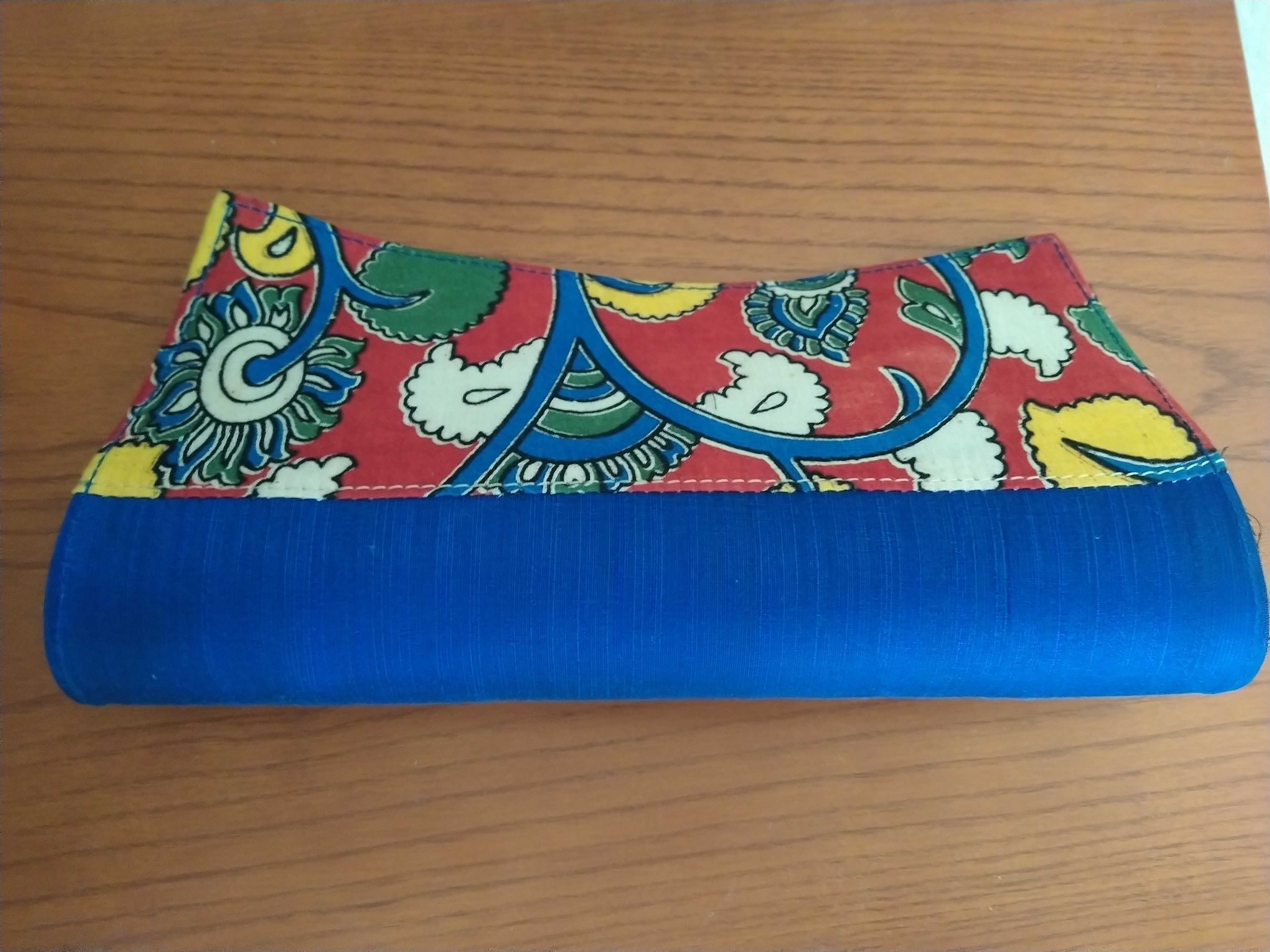 Raw Silk Kalamkari Clutch